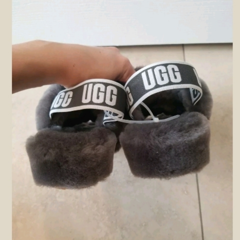 UGG Fluff Yeah Genuine Shearling Slide Slippers - Picture 7 of 8